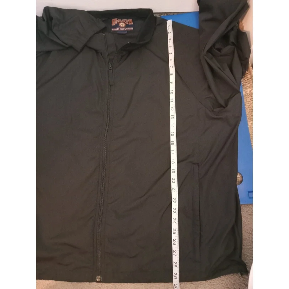 Duluth Trading‎ Co Black Men Windbreaker Jacket Size 3XL Zippers Light